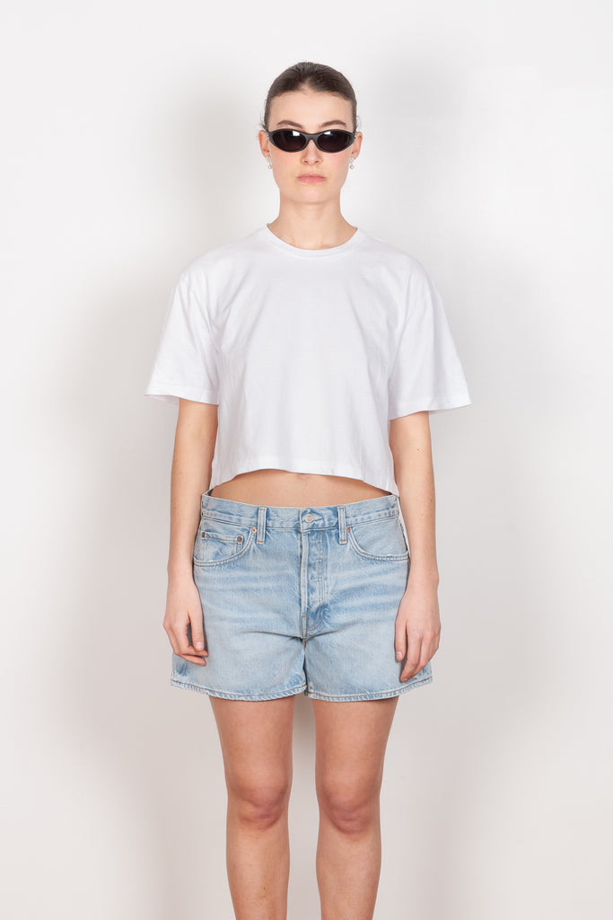 The Anya Tee by Agolde features an easy boxy fit