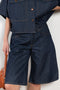 The Baggy V Short by Agolde is a relaxed short with a longer length and a signature high-pitched V-waist detail for a flattering, vintage-inspired touch