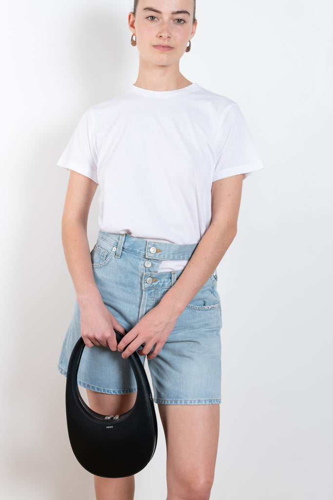 The Crew Rena Tee by Agolde is a relaxed white t-shirt in a soft pima cotton, the perfect tee