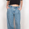 The Ellis Trouser by AGOLDE is a wide leg jeans