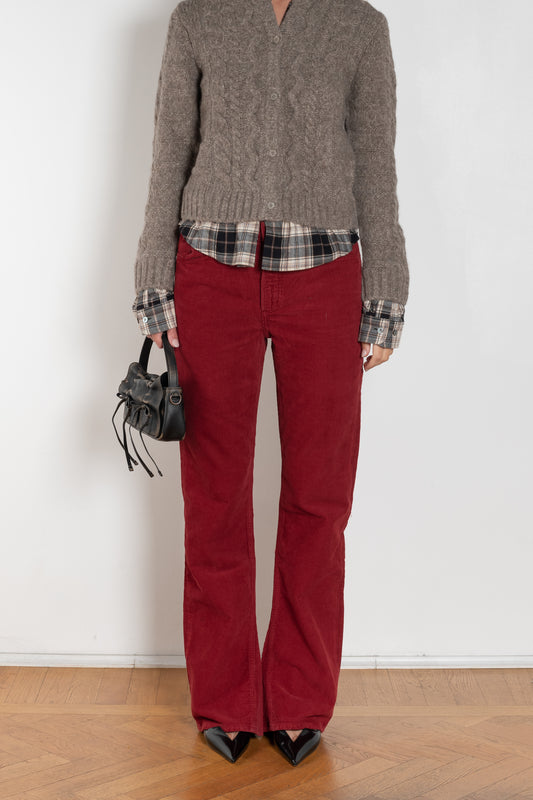 agolde kick boot corduroy