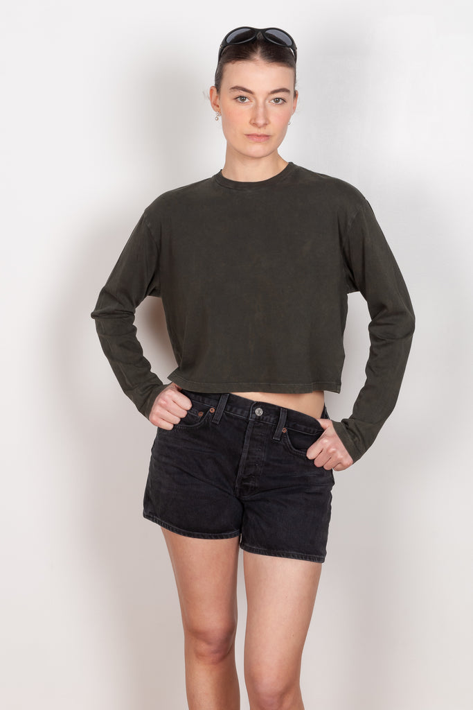 The Mason Cropped Tee by Agolde is a relaxed t-shirt