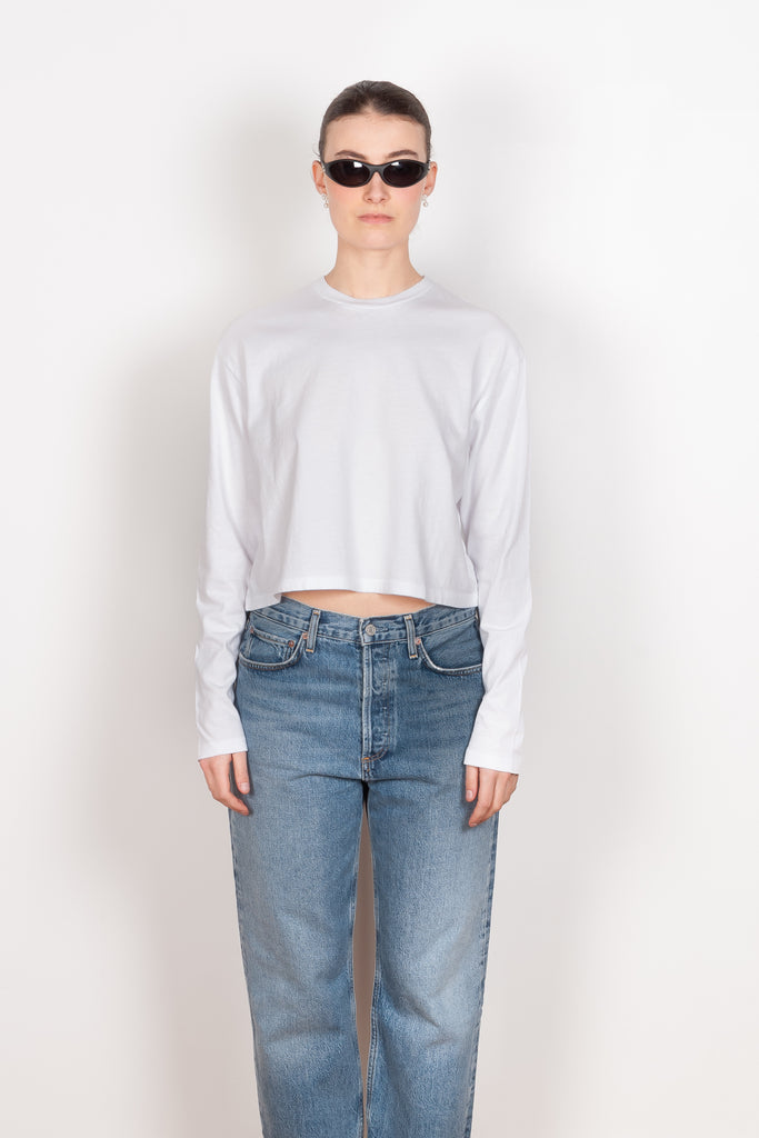 The Mason Cropped Tee by Agolde is a relaxed t-shirt