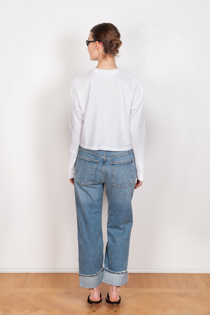 The Mason Cropped Tee by Agolde is a relaxed t-shirt