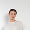 The Runa Tee by Agolde is a structured long sleeved cotton tee with dropped shoulders