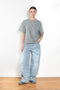 The Kristen Jeans by Agolde is a mid rise jeans with a front seam and added volume and a bow shaped leg