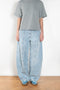 The Kristen Jeans by Agolde is a mid rise jeans with a front seam and added volume and a bow shaped leg