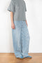 The Kristen Jeans by Agolde is a mid rise jeans with a front seam and added volume and a bow shaped leg