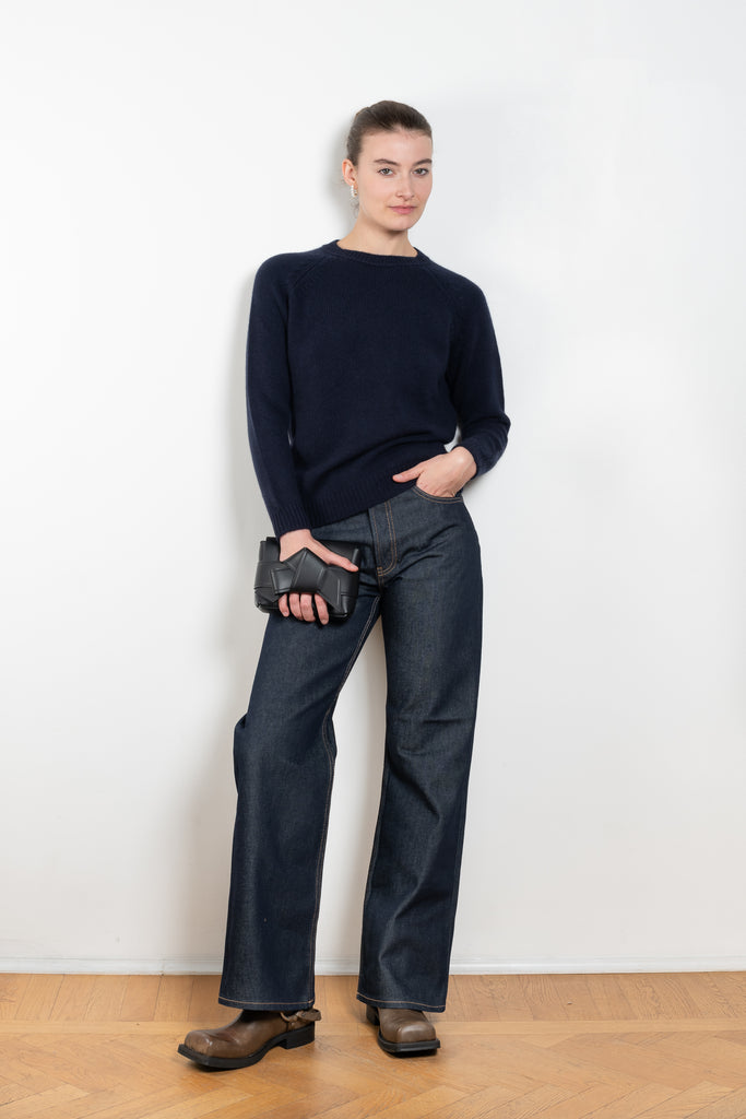 The Maxi Mila Sweater by&nbsp;Alexandra Golovanoff is a luxurious cashmere sweater with a loose cut in a heavier knit