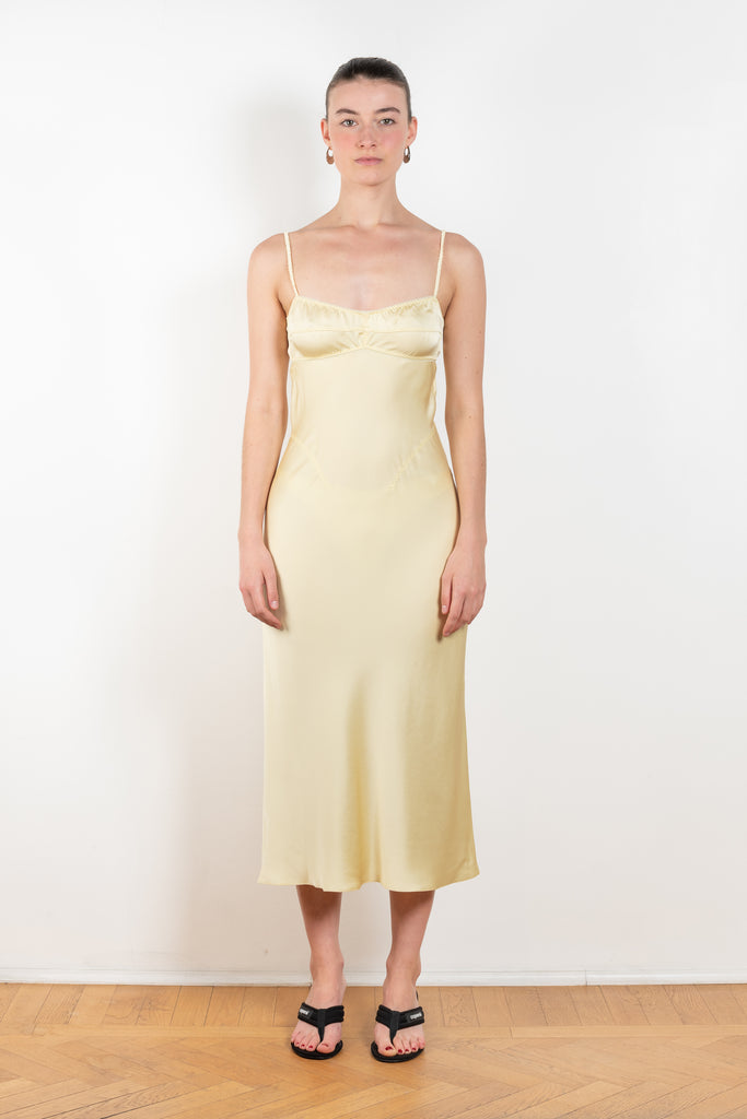 The Waterlily Midi Dress by Anna October is a&nbsp;signature lightweight summer dress with an open back and lingerie details