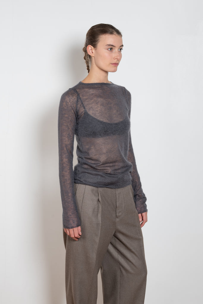 auralee boatneck mohair sweater