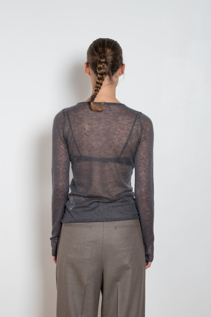 auralee boatneck mohair sweater