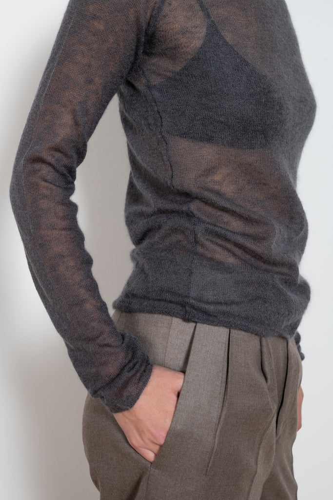 auralee boatneck mohair sweater