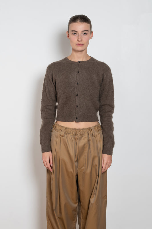 auralee crewneck cardigan