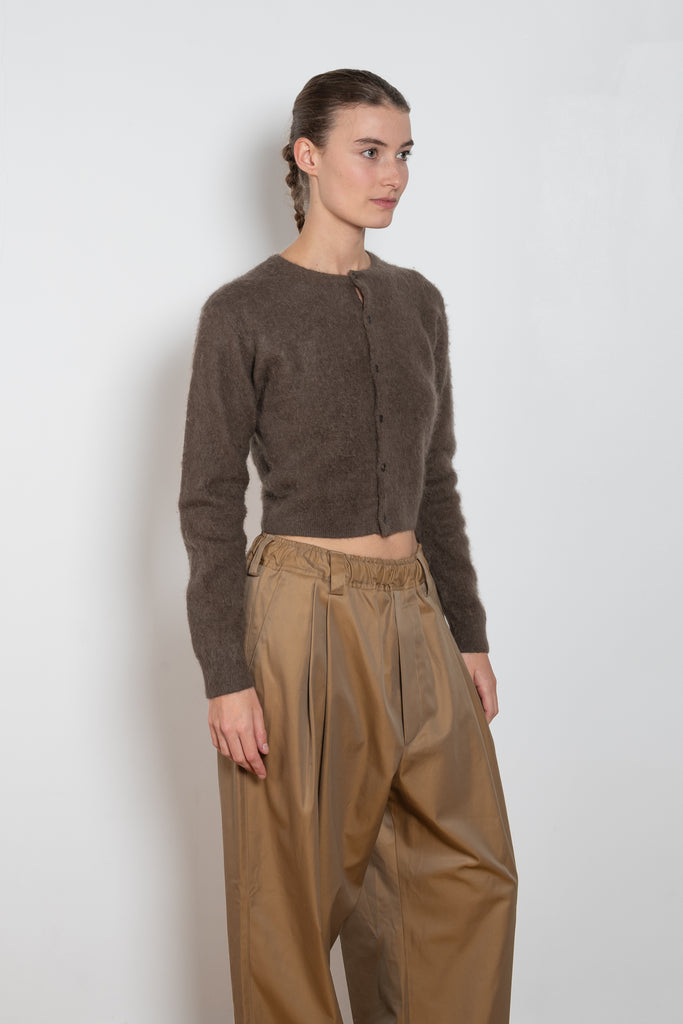 auralee crewneck cardigan