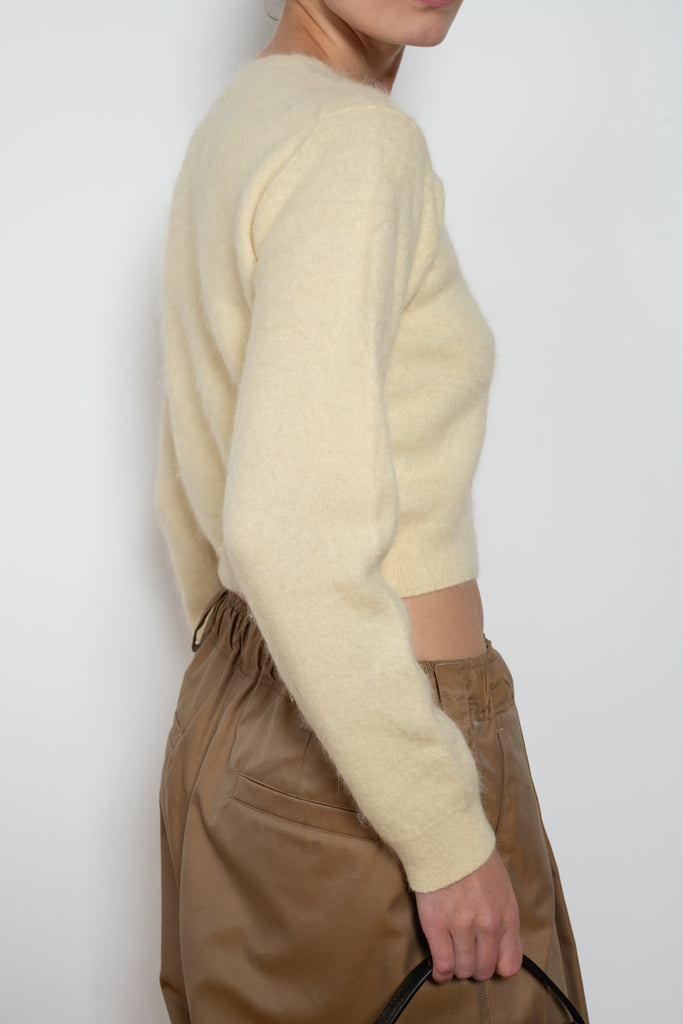 auralee crewneck cardigan
