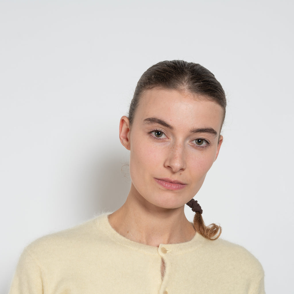 auralee crewneck cardigan