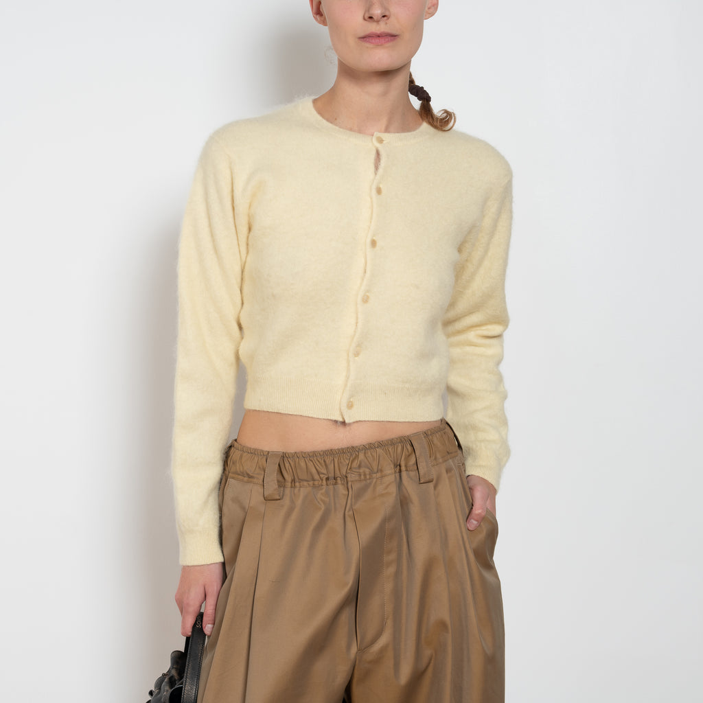 auralee crewneck cardigan