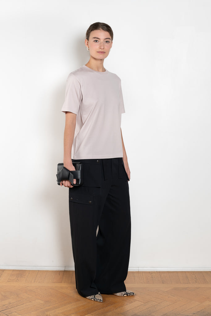 The Pima Cotton Tee by Auralee is a relaxed tshirt in a high quality pima cotton