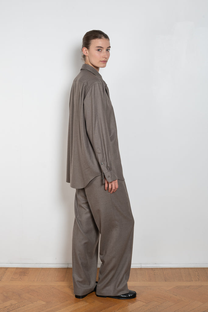 auralee light wool shirt