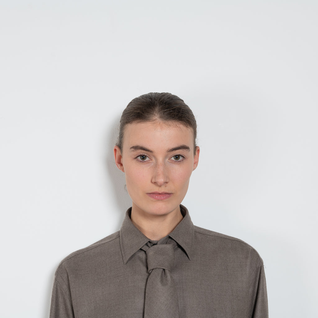 auralee light wool shirt