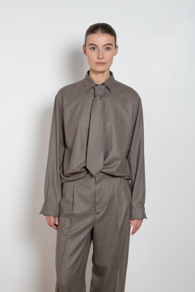 auralee light wool shirt