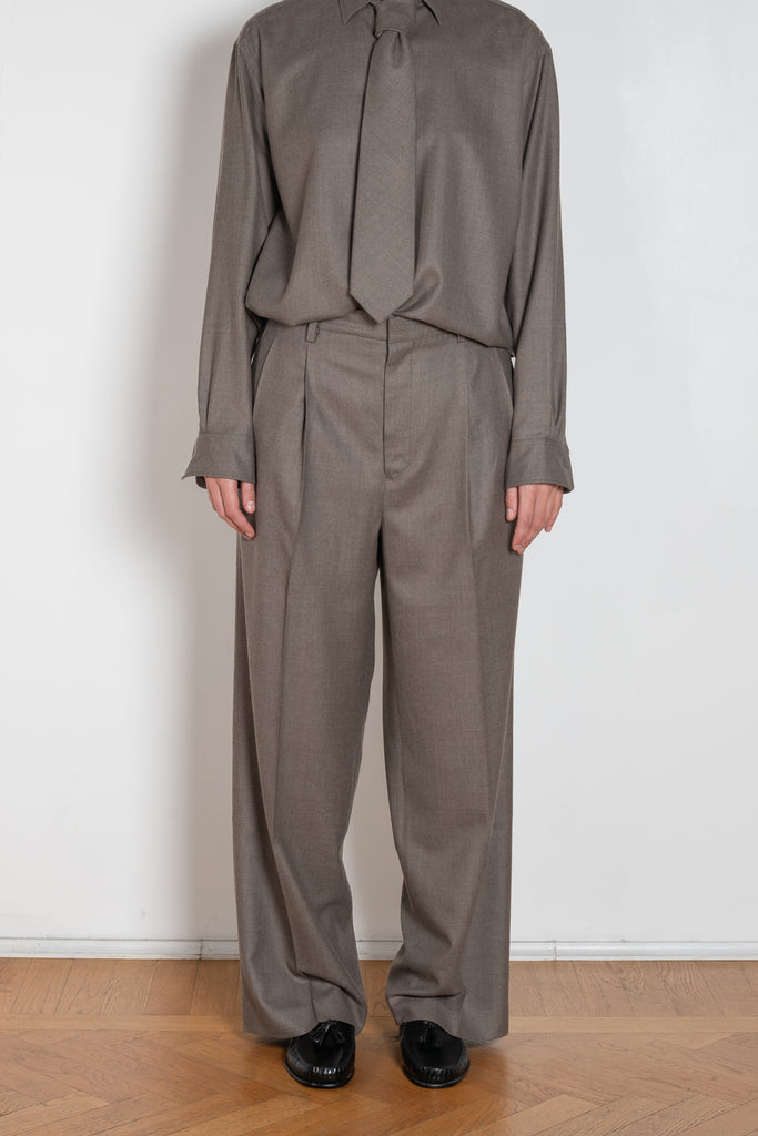 auralee light wool slack trouser