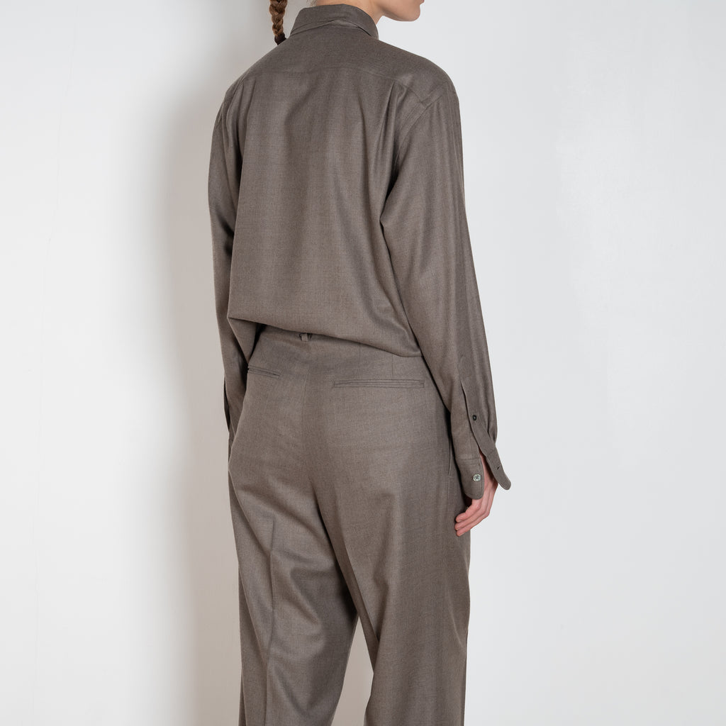 auralee light wool slack trouser