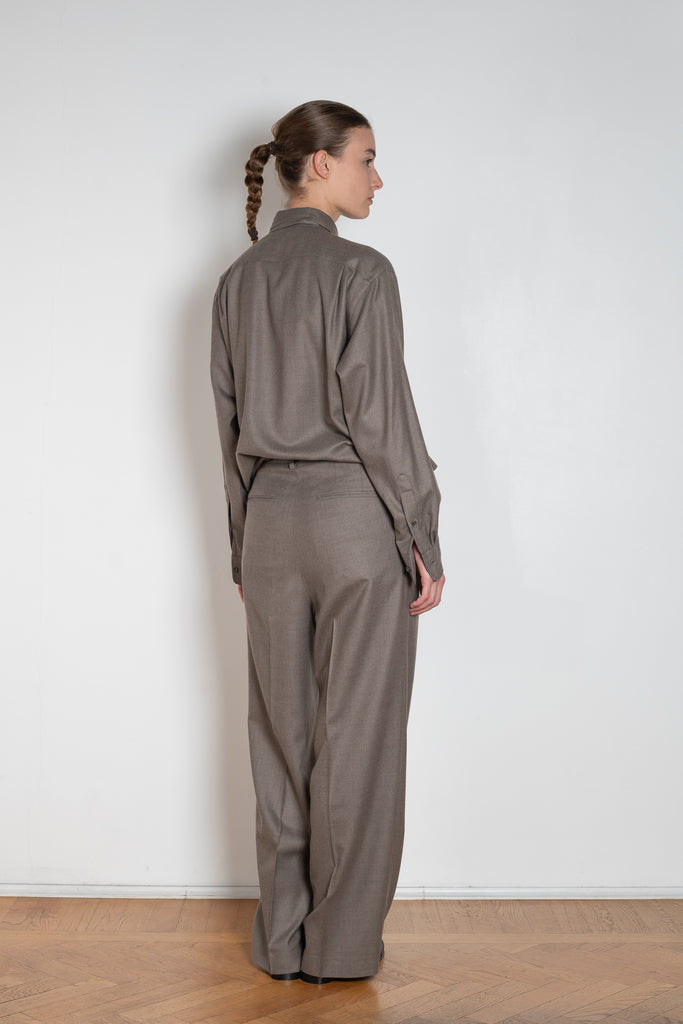 auralee light wool slack trouser