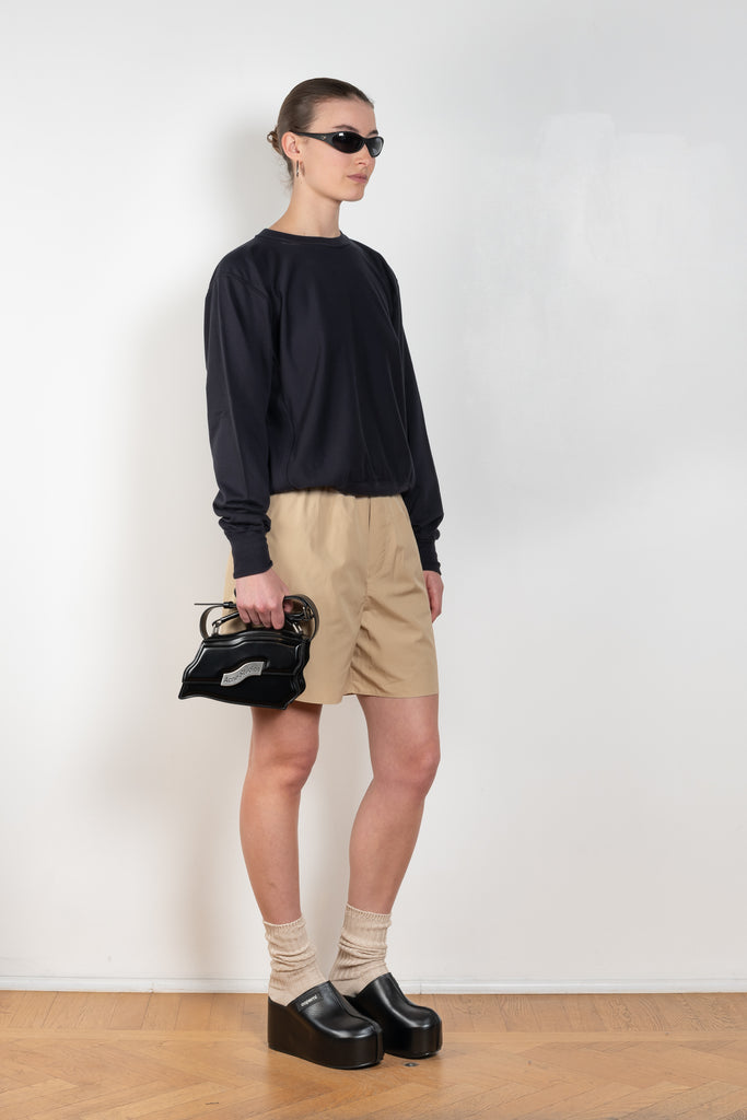 The Ox Shorts by Auralee is a elasticated cotton shorts