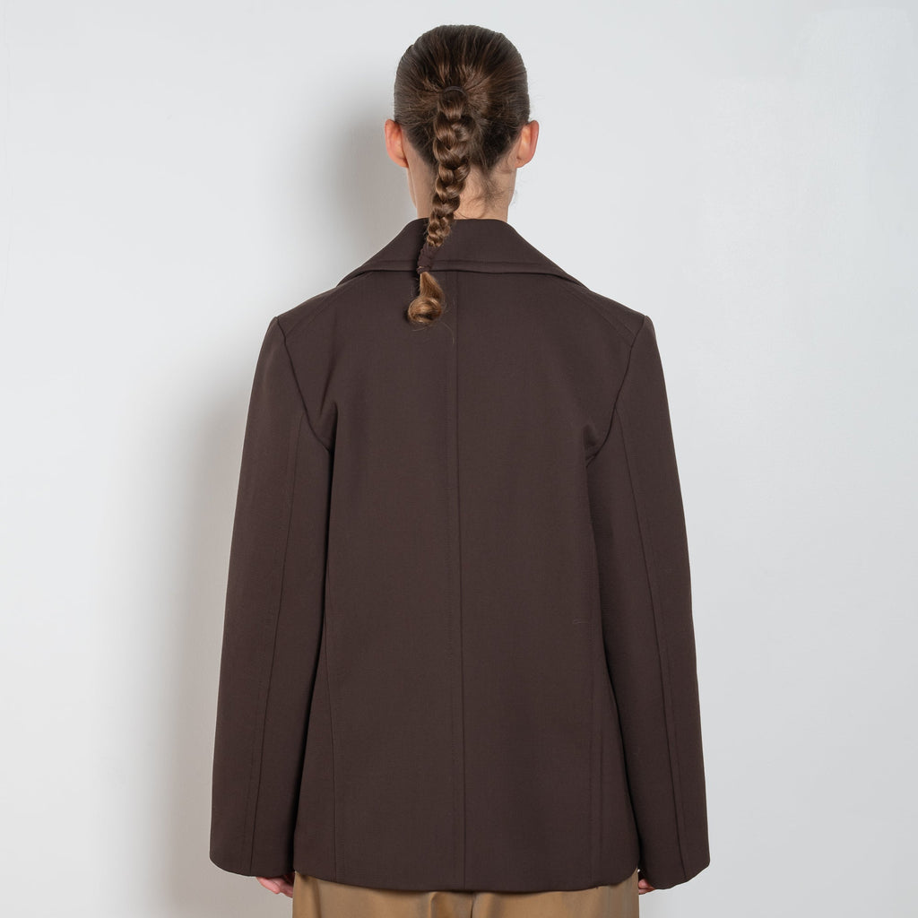 auralee peacoat brown