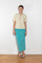 The Tied Neck Top by Auralee is a structured top with a tied neckline detail