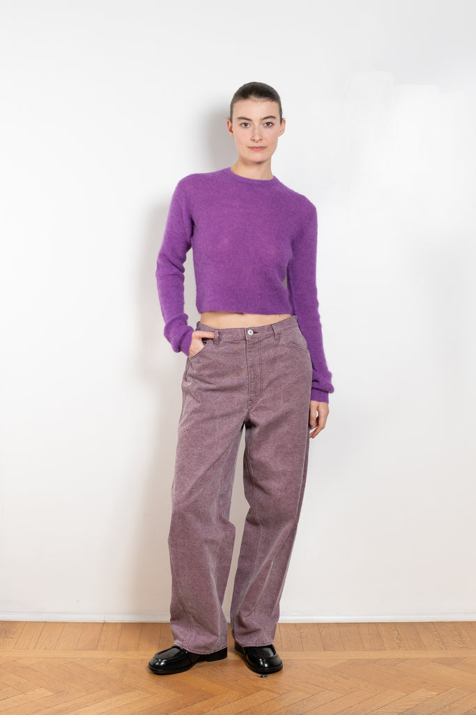 The Washed Canvas Pants by Auralee is painter pants made in 100% organic cotton