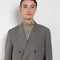 The Double Breasted Jacket by Auralee is a relaxed suit jacket made in a tropical wool kid mohair with a lightweight mid season feel perfect for everyday wear
