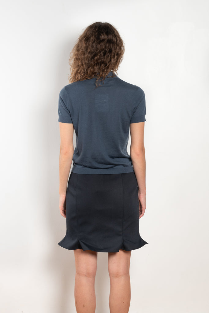 The Arista Flared Skirt by Bite is crafted from high-quality organic cotton with a subtle fluted hem and an invisible side seam closure
