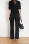 The Jersey Cropped Leggings by Bite are fitted, pull-on trousers designed with a cropped, slightly flared leg