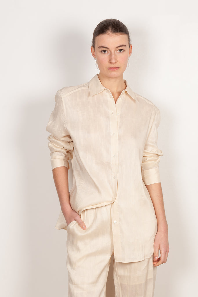 canisa shirt rice ivory loulou studio