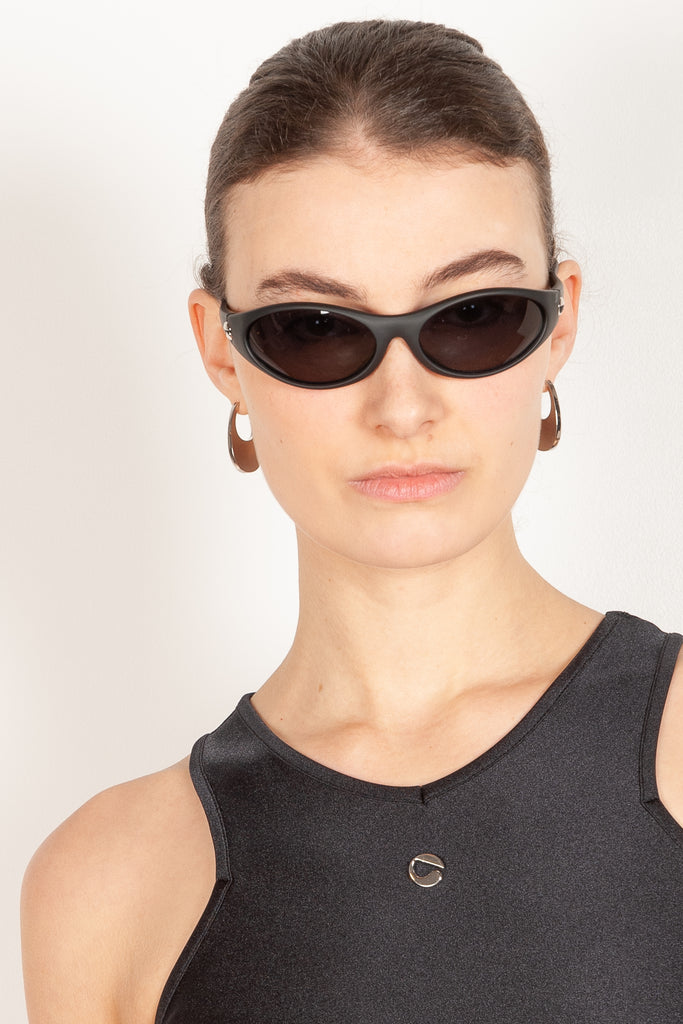 cycling sunglasses coperni black