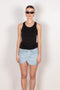 Logo Tank top coperni in black