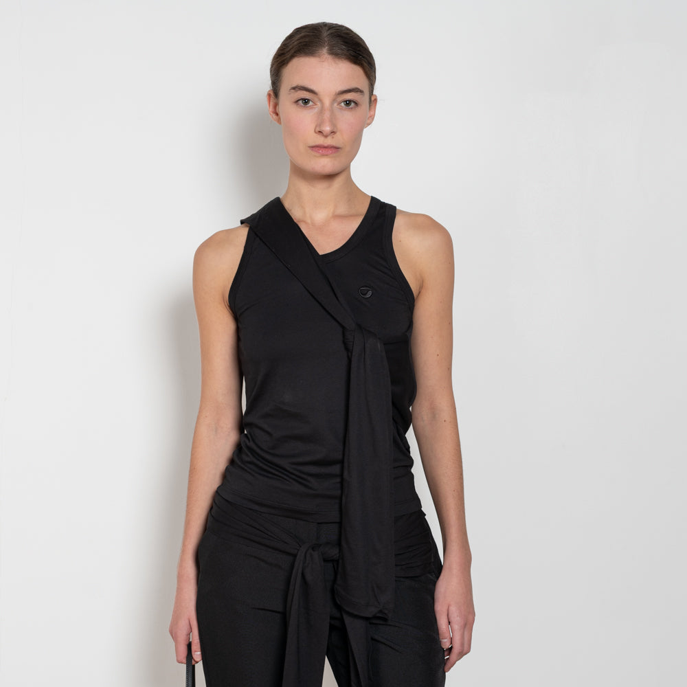 coperni knotted jersey top