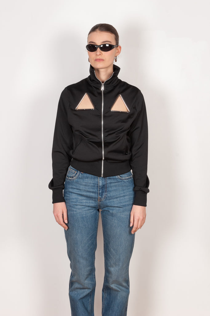 The Triangle Tracksuit Jacket by COPERNI is an athleisure top with cut-out details