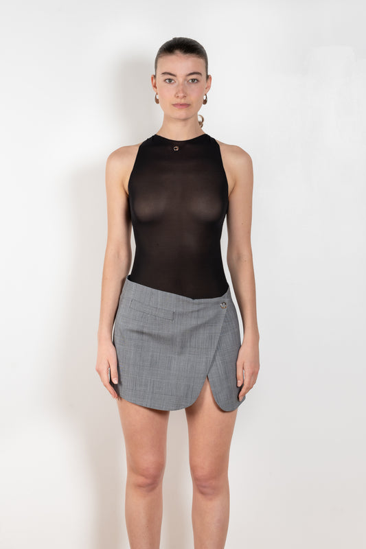 The Triangle Body by Coperni is a fine jersey body with a triangle cut-out at the back