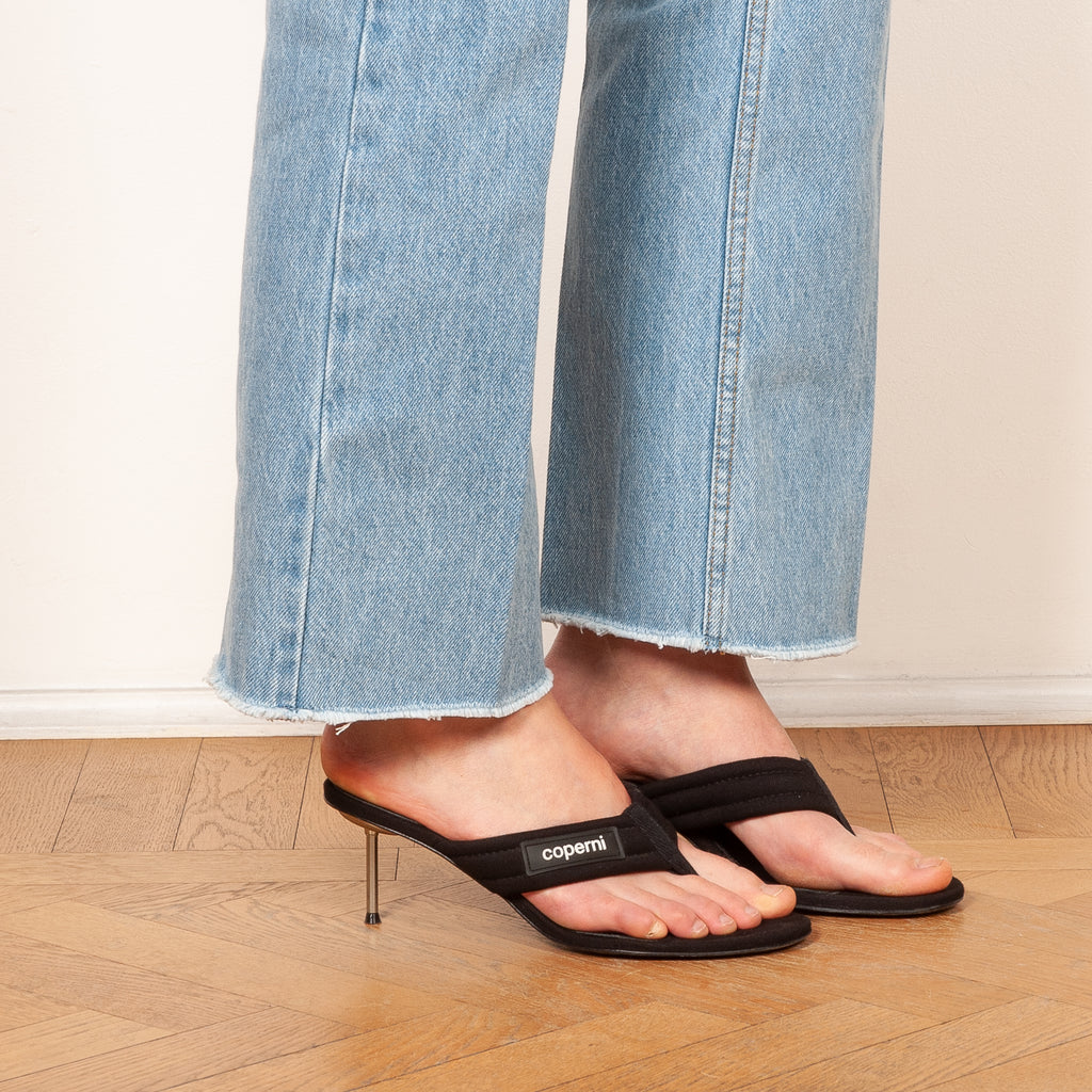 cropped denim 01 flare pants magda butrym