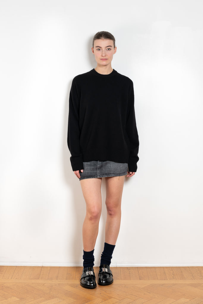 The Innes Slouch Crewneck by & DAUGHTER is crafted from softest, Scottish-spun geelong lambswool