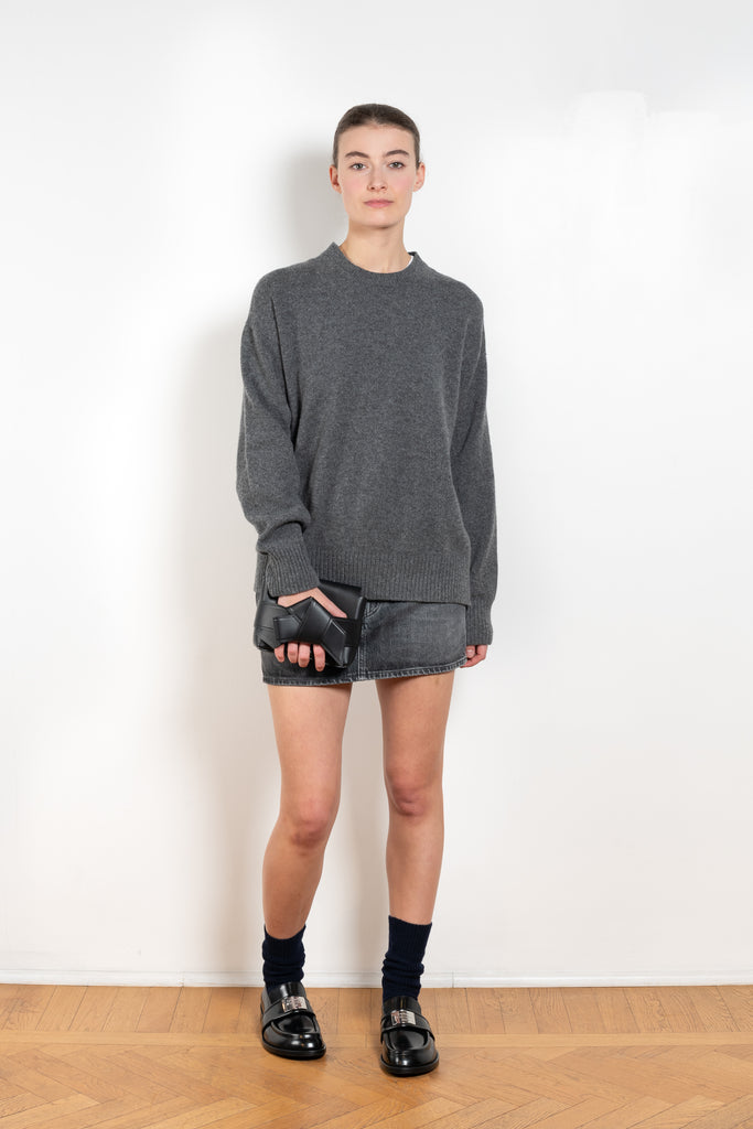 The Innes Slouch Crewneck by &DAUGHTER ;is crafted from softest, Scottish-spun geelong lambswoo