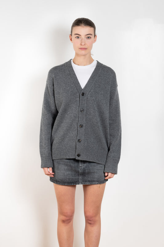 The Maura Unisex Cardigan by & DAUGHTER is a unisex cardigan with a V neck knit in superfine, Scottish-spun lambswool.