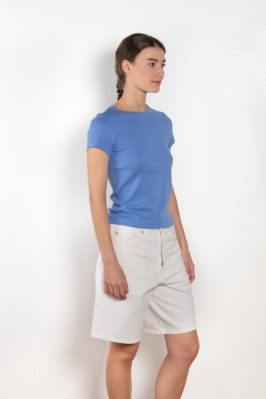 The Car Baby Tee is a fitted t-shirt with a short sleeve