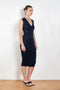 The Dewi Midi Dress by Flore Flore is a deep v-neck dress