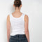 The Hillie Tank is a scoop neck tank with a double stitched cut-off seam on the back