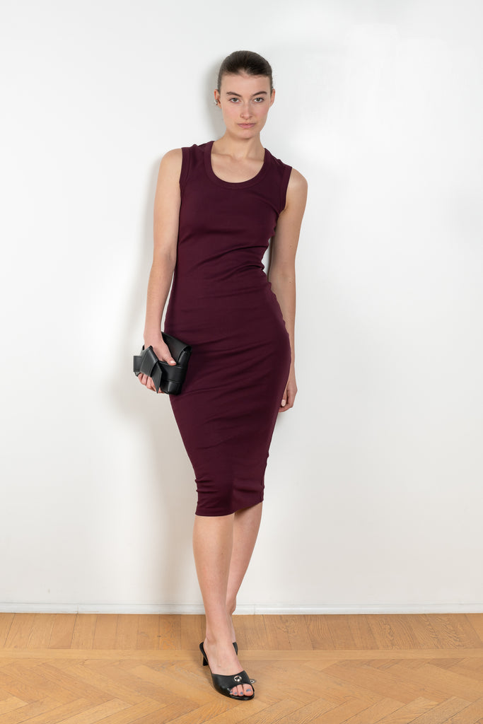 The Joline Midi Dress by Flore Flore is a fitted scoop neck tank dress